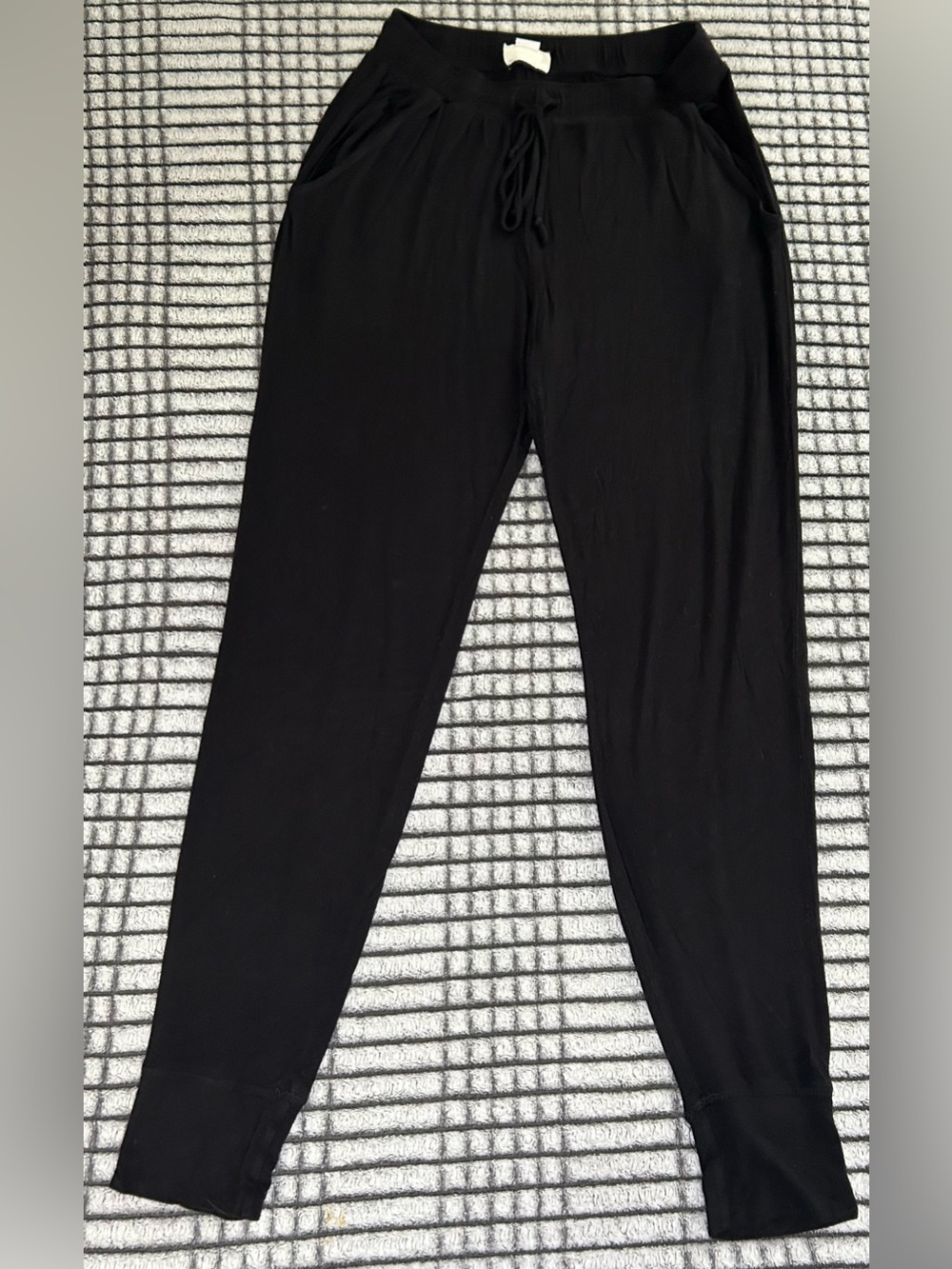 Women’s Black Drawstring Joggers (M)